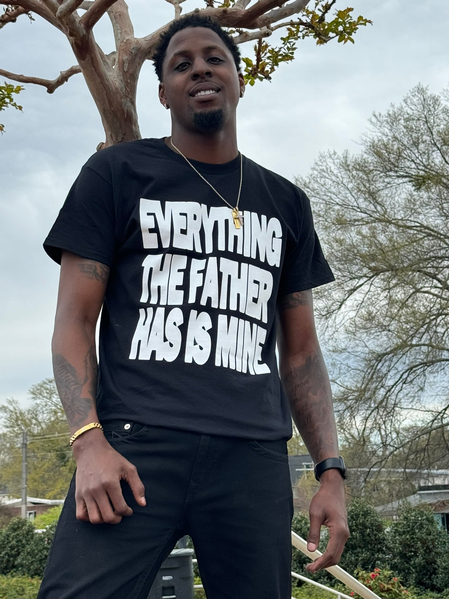 "Everything The Father Has" Tee - Blk/Wht SS